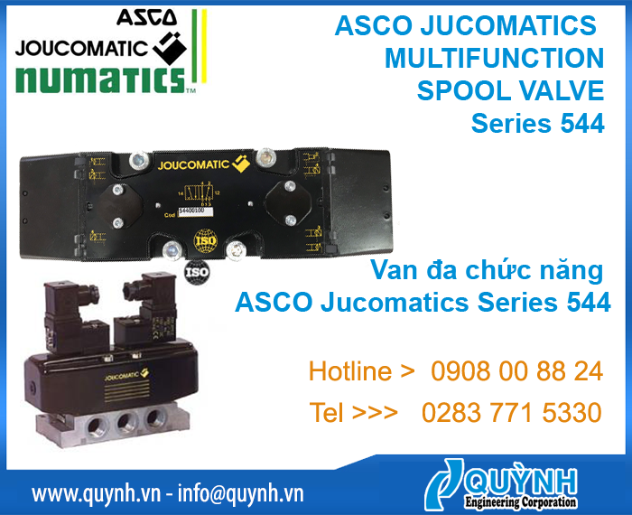 ASCO JUCOMATICS MULTIFUNCTION SPOOL VALVE series 544