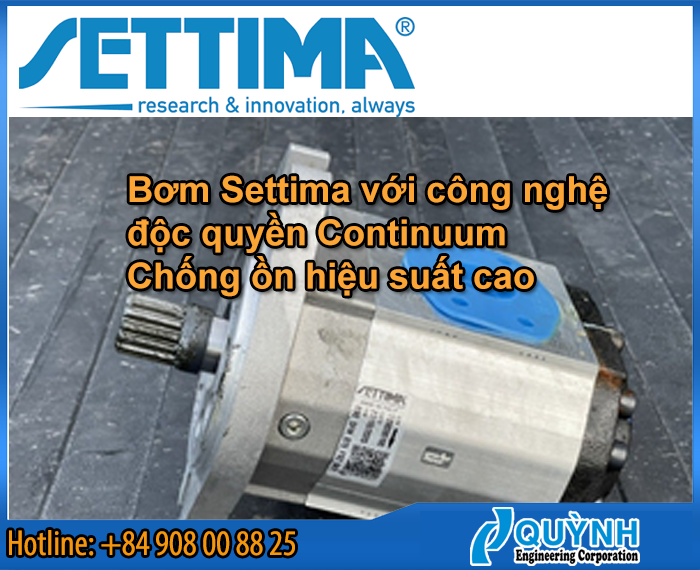 Bơm chống ồn hiệu suất cao Settima Continuum