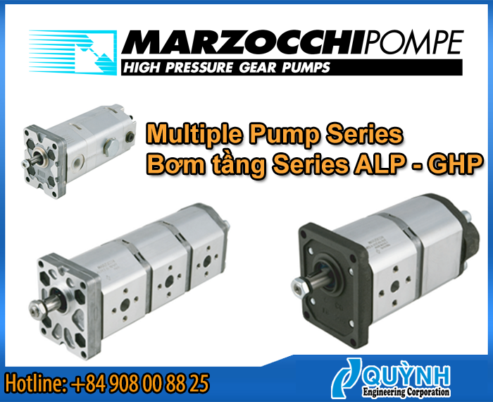 Marzocchi multiple pump series ALP-GHP-ALPC-1PHL